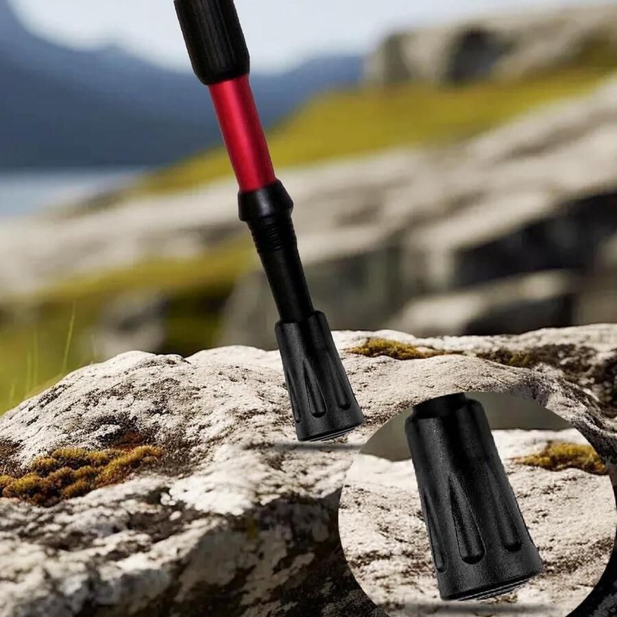 Rubber Buffers voor Wandelschoenen en Nordic Walking Stokken Vervangende Rubber Buffers voor Hiking op Asfalt en Grind Set van Stuks