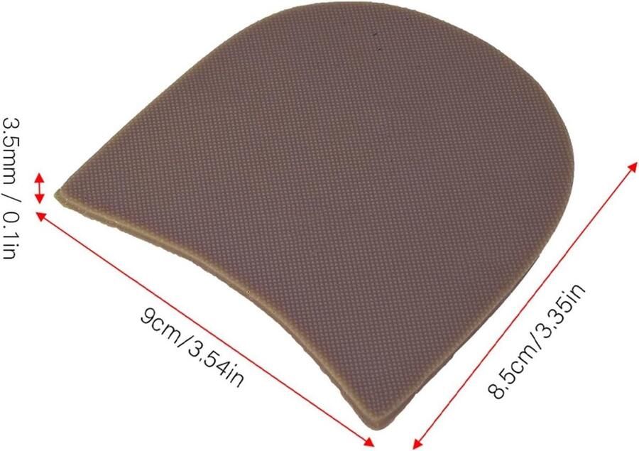 Rubberen anti-slip zool pads voor reparatie en vervanging van schoenen hielkap en beschermers voor leren laarzen en dameslaarzen comfortabele padkit voor hoge schoenen