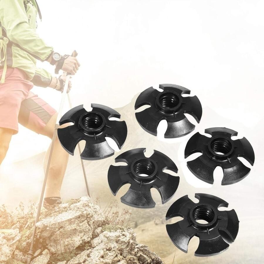 Rubberen Baskets voor Wandelschoenen Set van 5 Stuks voor Trekkingstokken Ski- en Wandelsport Accessoires