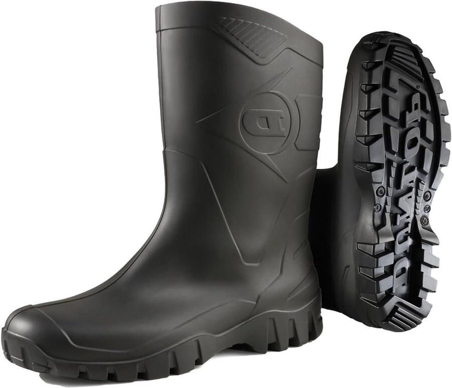 Rubberen Laarzen Werklaarzen Buitenactiviteiten Kuitlengte ontwerp Niet gespecificeerd Zwart