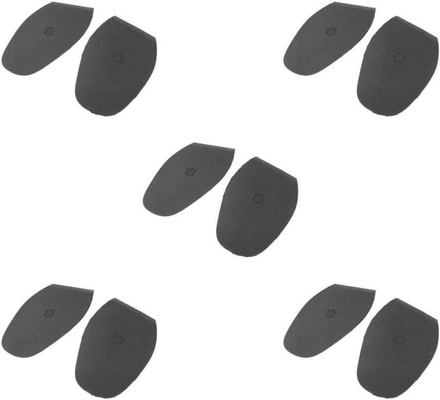 Rubberen Schoen Zolen Reparatie Pads Schoenen Repareren Uitstekende Slijtvastheid 5 Sets Zwart