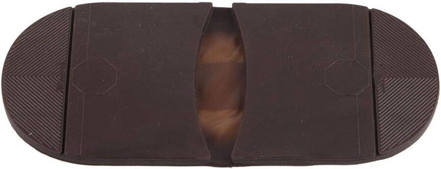 Rubberen zool slijtvaste achtervoet hiel buitenzolen halve zool pad voor schoenen reparatie accessoires (bruine hak)