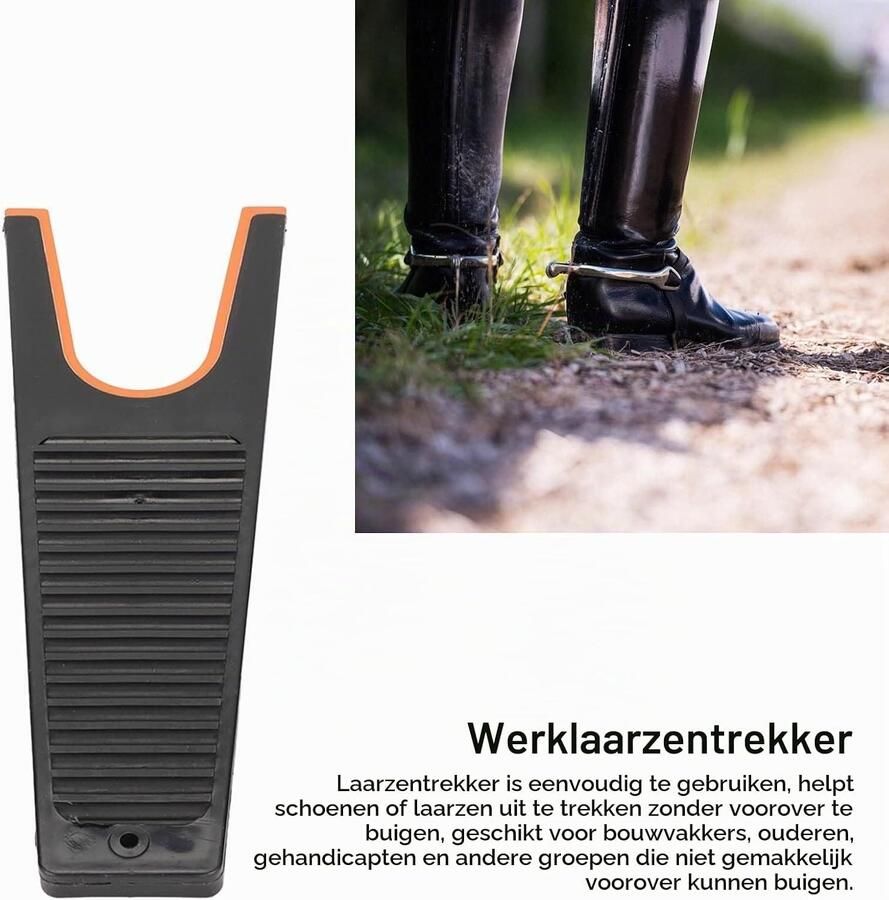 Rubberlaarzen Verwijderaar met Modderafschraper voor Cow laarzen en Werklaarzen Ideaal voor Buitenactiviteiten en Schoonmaken