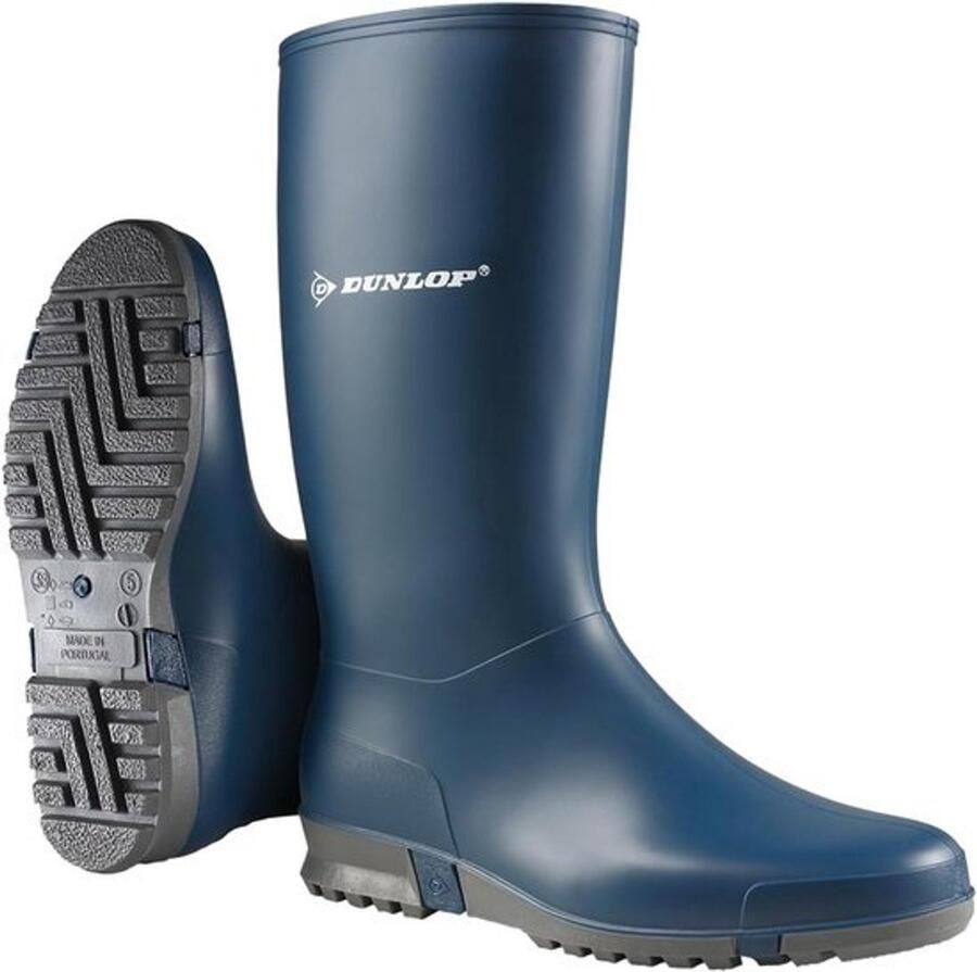 Rubberlaarzen voor volwassenen met antislipzool waterdicht PVC Aqua Blue
