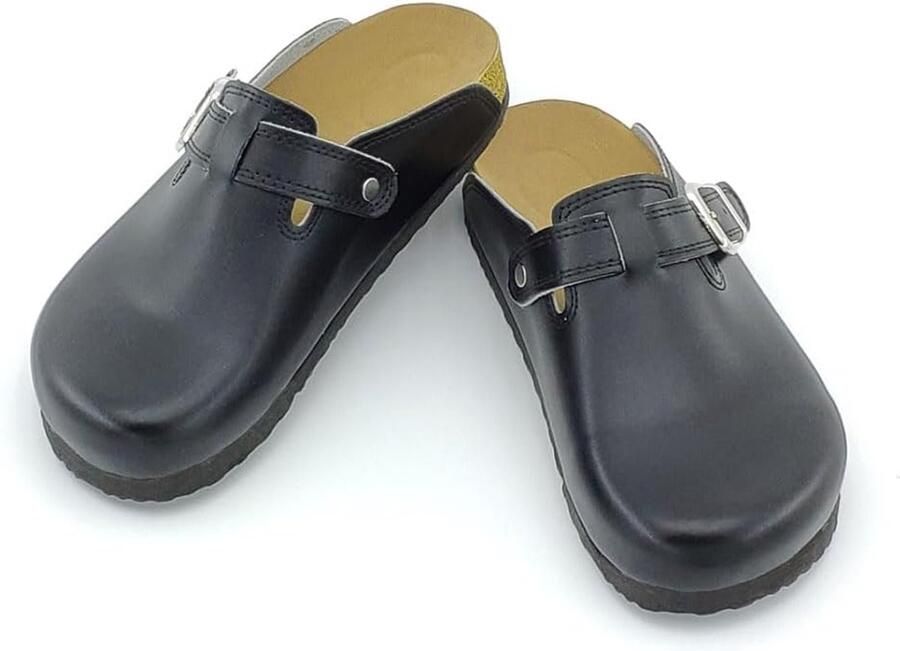 Sabo Kurken Zool ST158 Lederen Klompen Muiltjes Pantoffels Schoenen Dames