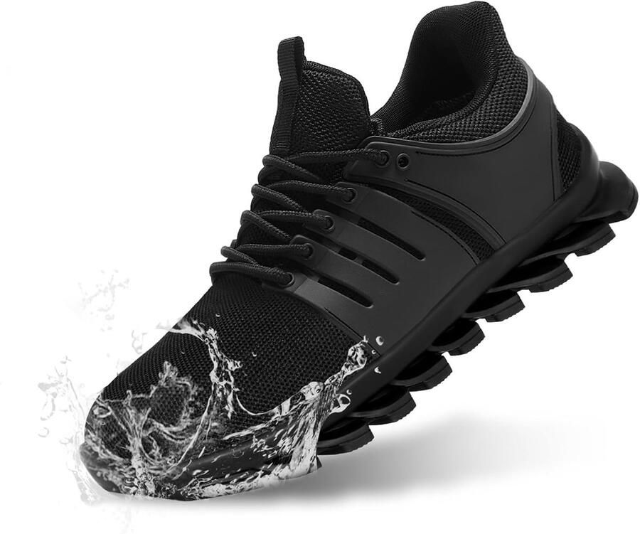 Safety Shoe Men's Safety Sneakers Waterproof Work Sneakers Steel Toe Work Footwear Easy On Take Off Comfortable ShopVlot