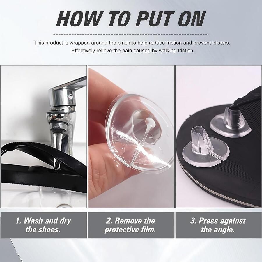 Sandaal teenbeschermers 5 paar transparant silicone gel kussen vermindert wrijving ShopVlot