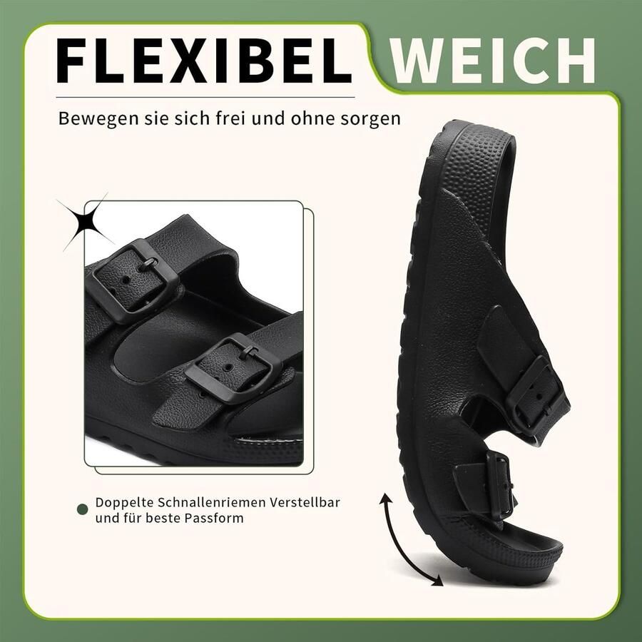 Sandalen comfortabel dubbele gesp verstelbaar perfect voor strand SnelShoppen