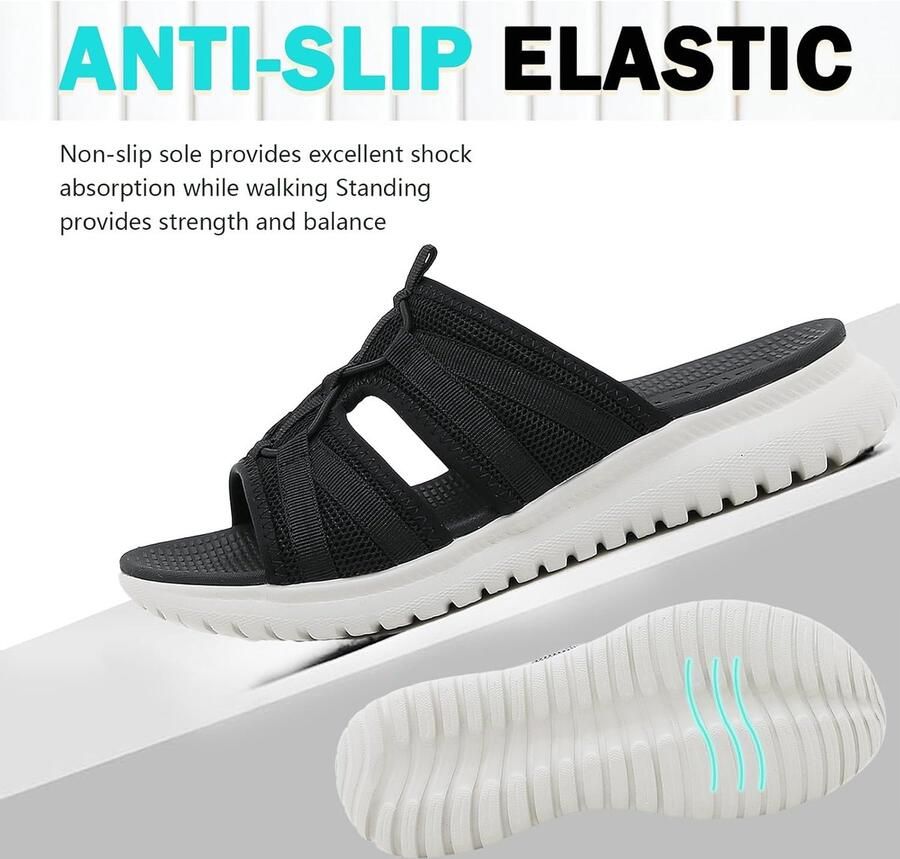 Sandalen dames zomer 35-42 EU platte orthopedische slippers comfortabel en stijlvol ideaal voor het strand SnelShoppen