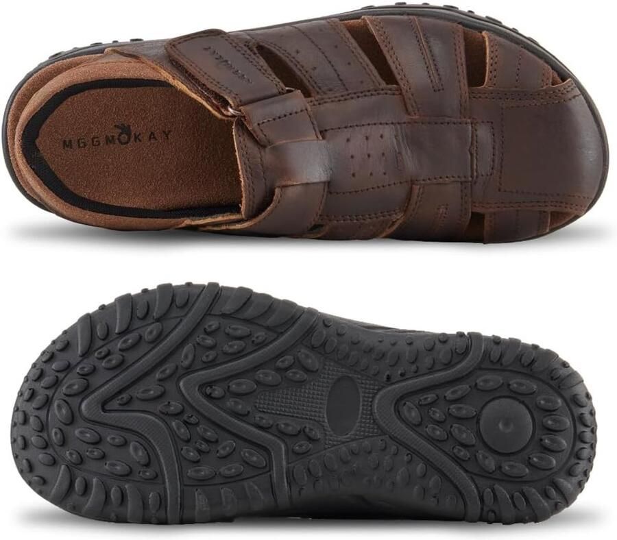 Sandalen echt leer verstelbare outdoor wandelschoenen sandalen