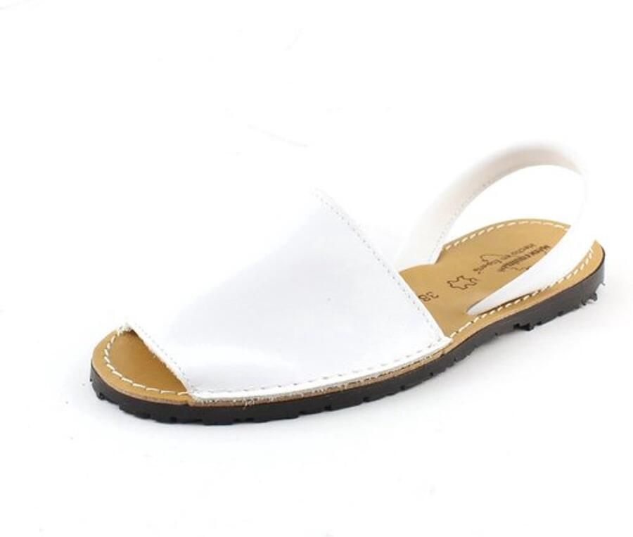 Sandalen Handgemaakt Avarcas Menorquinas Antislip Rubberen Loopzool Zacht Rundleer Blokhak 5 Kleuren Dameschoenen