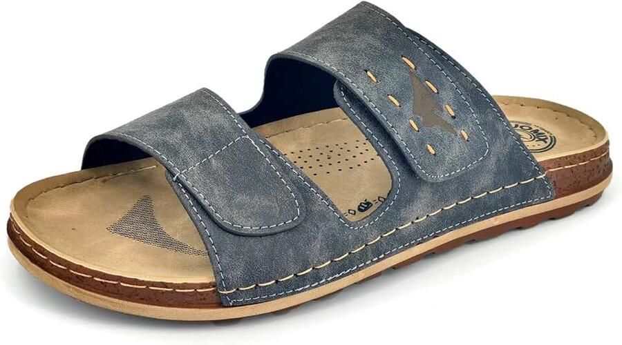 Sandalen Heren met Verstelbare Riem Mannen Zomer Muiltje Antislip en Lichtgewicht Sloffen voor Zwembad Strand
