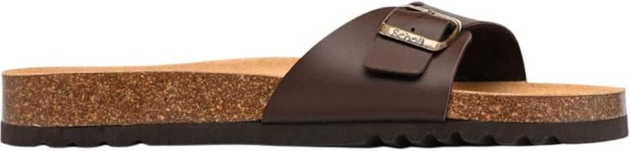 Sandalen Heren slip-on leren slippers met gespsluiting