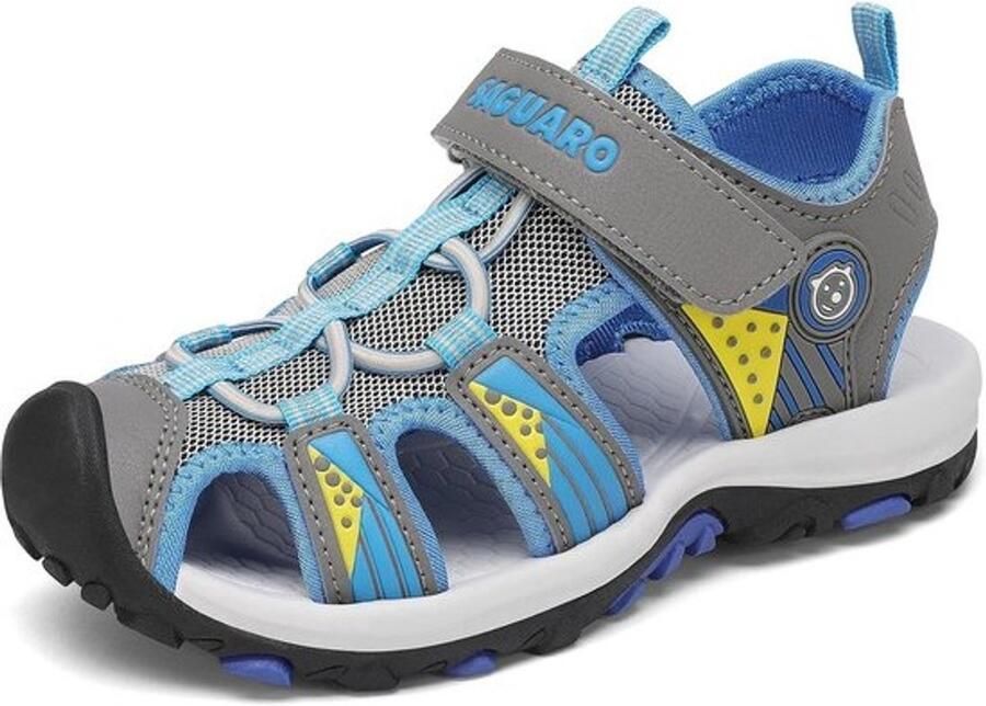 Sandalen Jongens Gesloten Teen Zomer Ademend Leder en Rubber