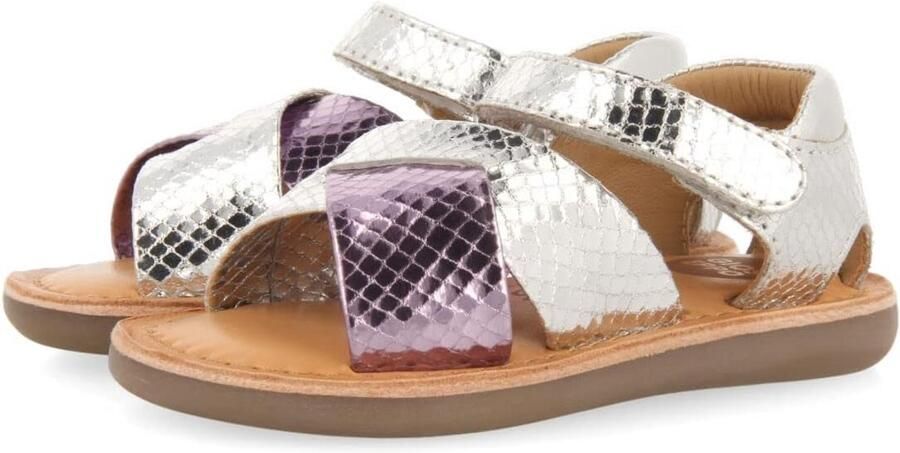 Sandalen Meisjes Tweekleurig met Luipaardprint Verstelbaar en Comfortabel