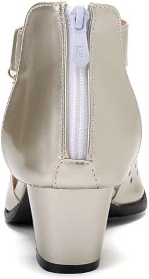 Sandalen met Rits Goud Hak - Foto 1
