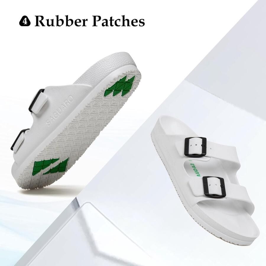 Sandalen met teenseparators 40 EU witte EVA comfortabele slippers ideaal voor het strand ShopVlot
