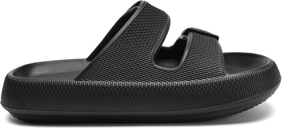 Sandalen met Verstelbare Gespen Douche Badkamer Antislip Sneldrogende Open Teen Super Zachte Comfortabele Dikke Zool Slippers Indoor Outdoor Schoenen