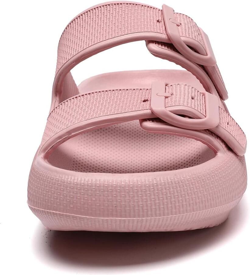 Sandalen met Verstelbare Gespen Douche Badkamer Antislip Sneldrogende Open Teen Super Zachte Comfortabele Dikke Zool Slippers Indoor Outdoor