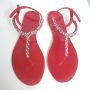 Merkloos Sans marque Teenslippers met strass en enkelbandjes - Thumbnail 2