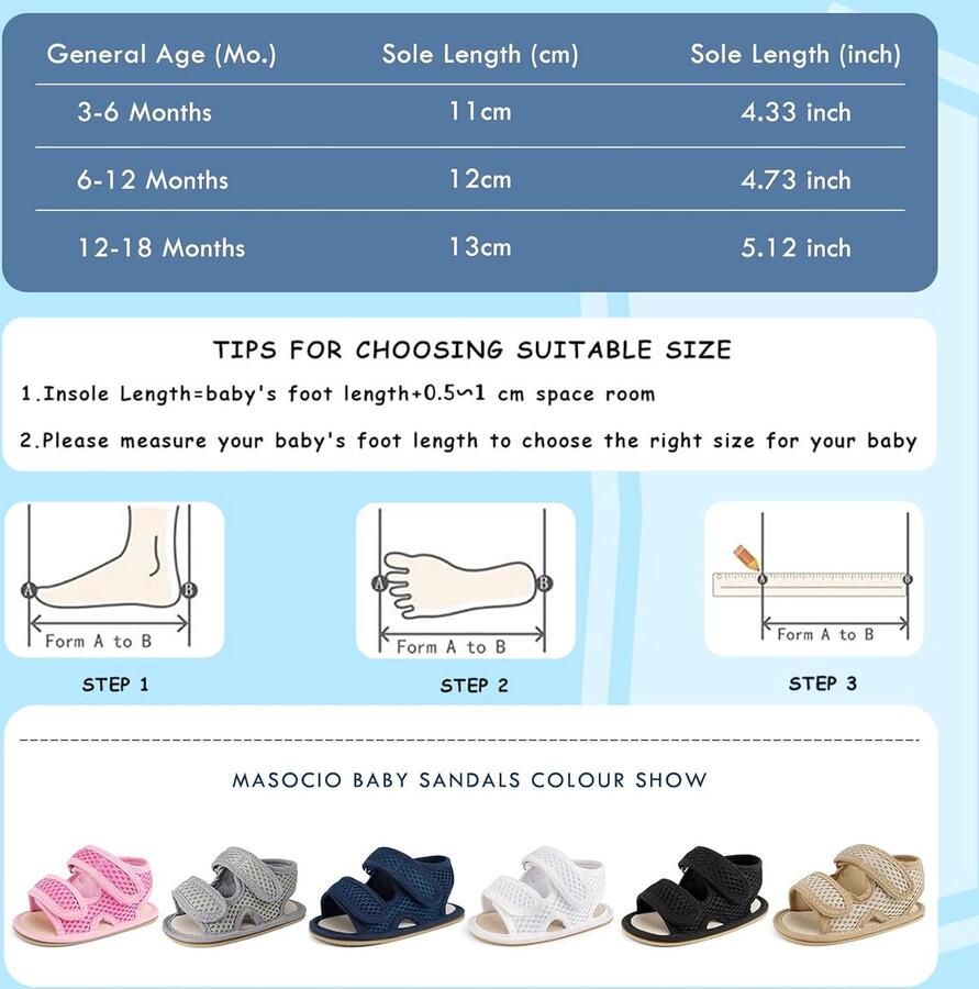 Sandalen voor baby en open teen antislip ideaal voor eerste stapjes SnelShoppen