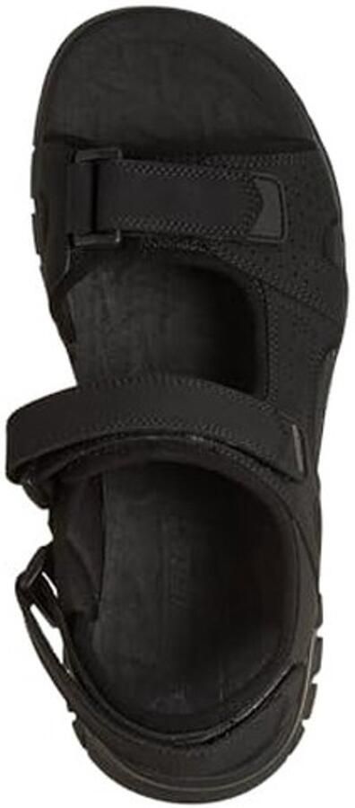 Sandalen voor heren Drie-straps ontwerp Zwart