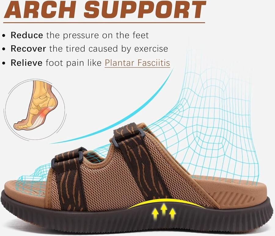 Heren sport sandalen zachte voetbed verstelbare klittenbandsluiting ideaal voor buitenactiviteiten SnelShoppen