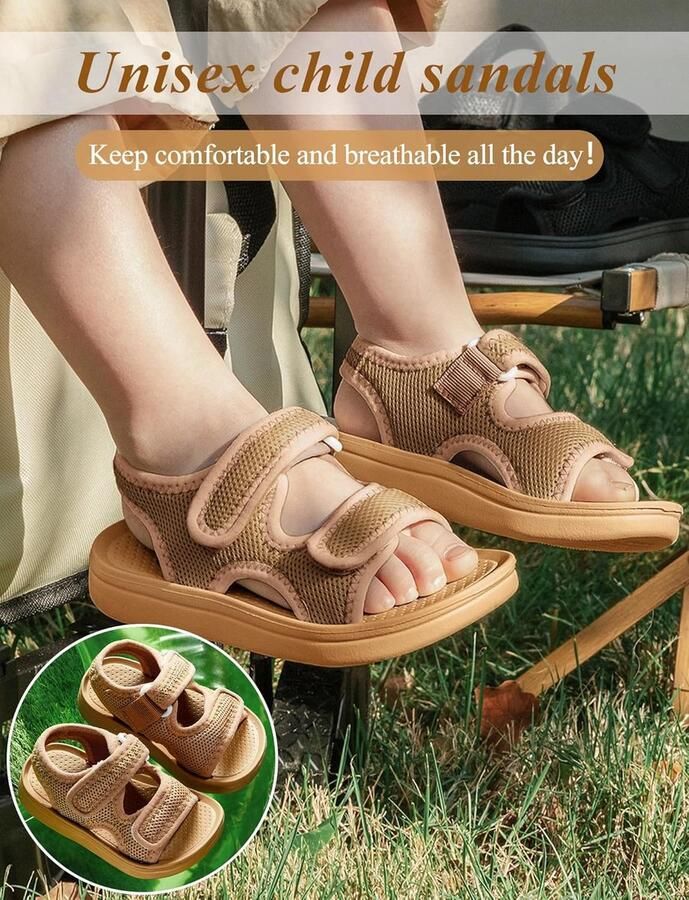 Sandalen voor kinderen meisjes zomerschoenen comfortabele strandschoenen voor binnen en buiten antislip zacht voor kleine kinderen