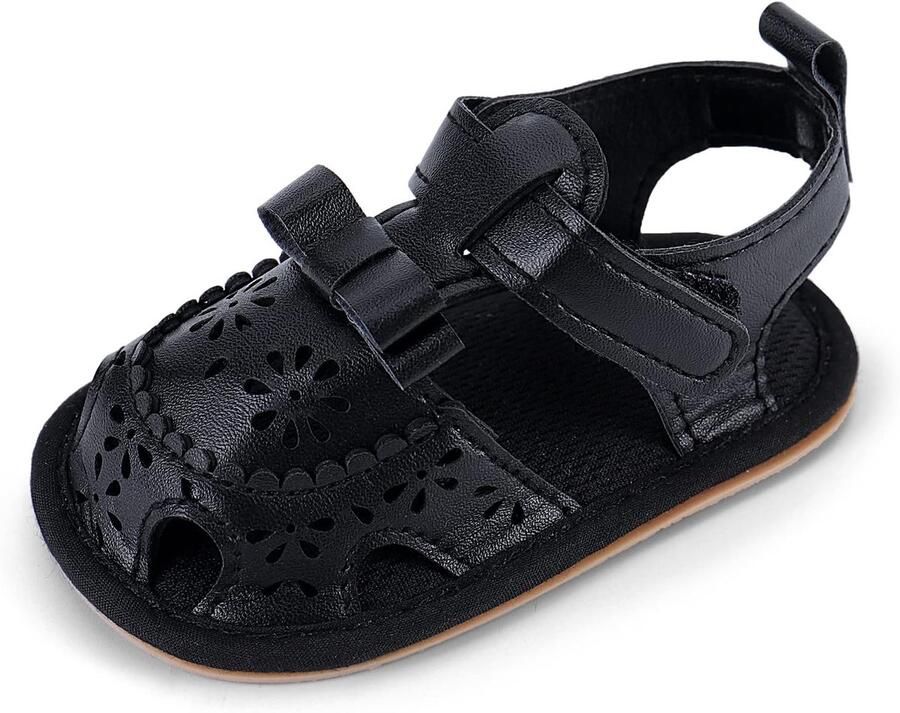 Sandalen voor pasgeborenen zomer eerste stappen meisjes met rubberen antislipzolen