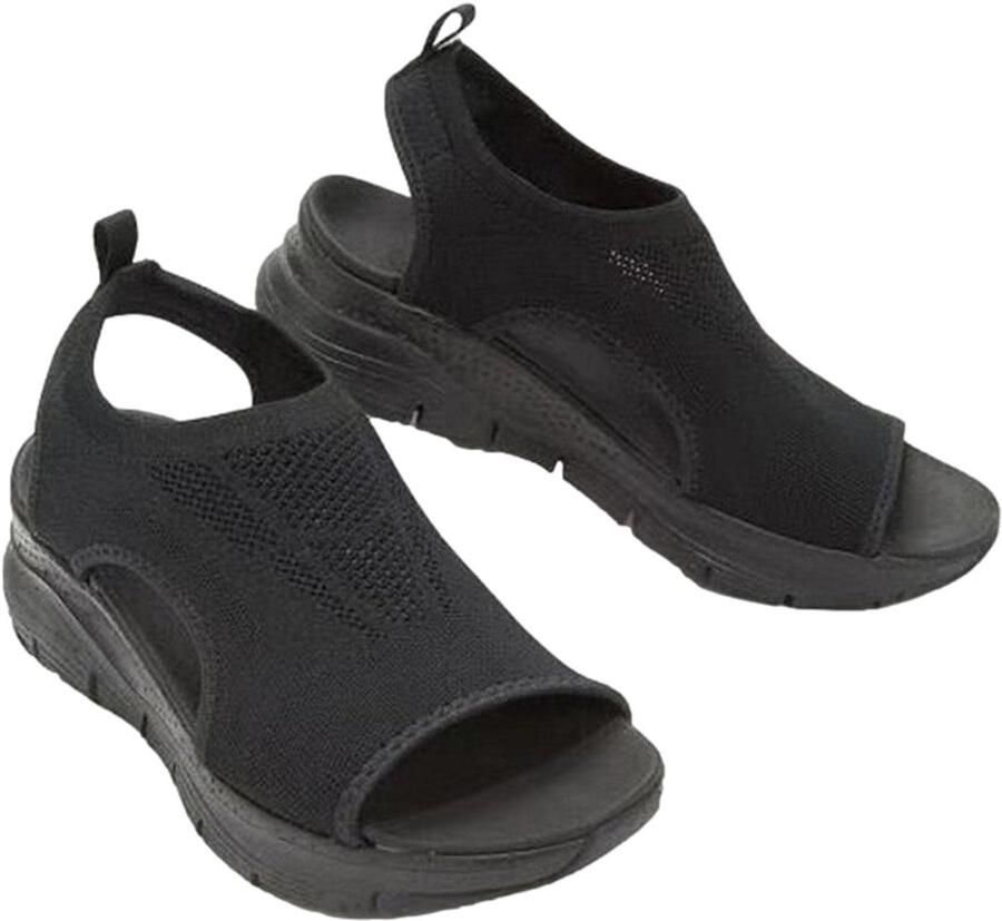 Sandalen Zomersandalen voor dames Sandalen met platte neus Wasbaar Ademende sandalen Casual damesschoenen Antislip slippers strandsandalen geschikt voor dagelijkse zomeruitjes