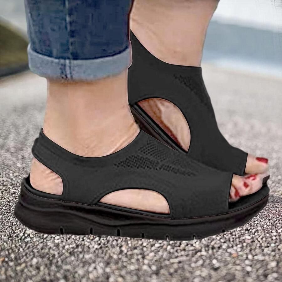 Sandalen Zomersandalen voor dames Sandalen met platte neus Wasbaar Ademende sandalen Casual damesschoenen Antislip slippers strandsandalen geschikt voor dagelijkse zomeruitjes