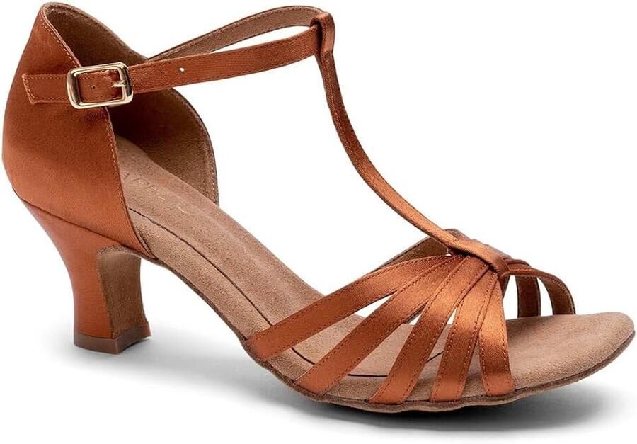 Sara 2 inch Ballroom Shoe Cinnamon 7 5 W