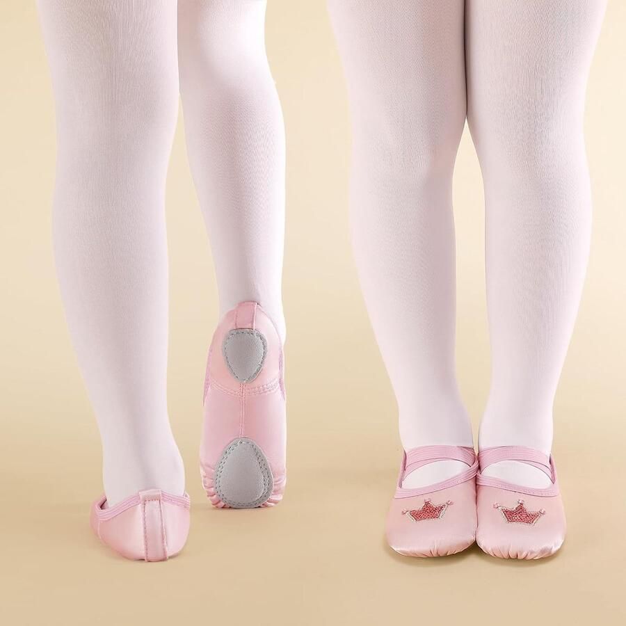 Satin Ballet Schoenen voor Meisjes Glanzende Ballerina Slippers met Split Sole Ideaal voor Dans en Ballet