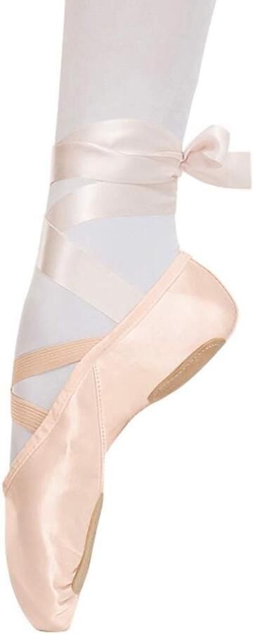 Satin Half Lace Ballet Slippers met Roze Strik voor Kinderen en Volwassenen Comfortabele Dansschoenen Ballerina Slippers Ballet Schoenen voor Meisjes en Vrouwen