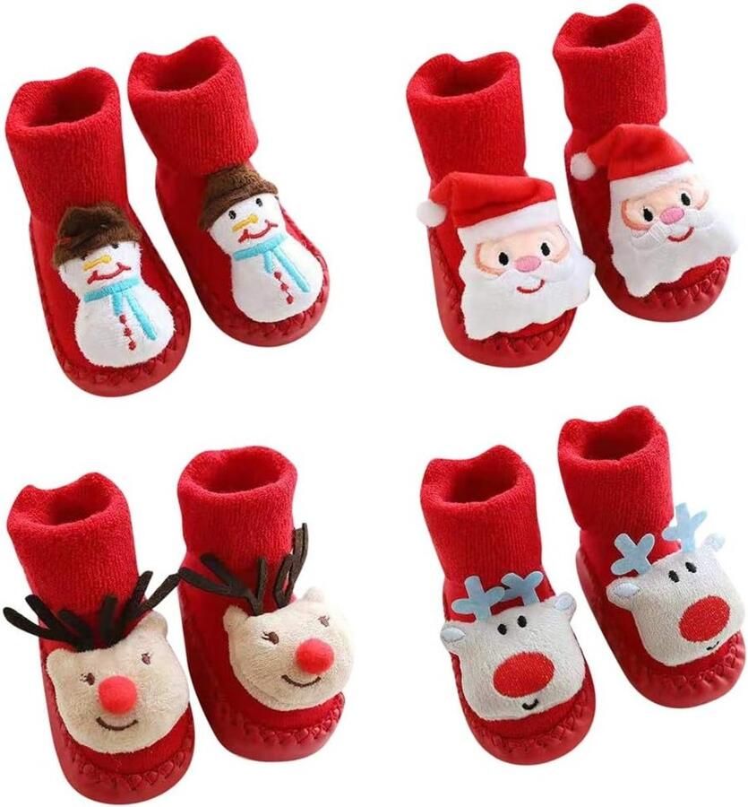 Schattige anti-slip babysokjes voor pasgeborenen ideale indoor slippers voor en