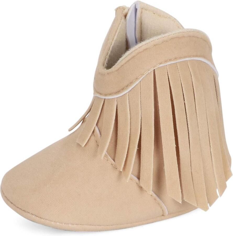 Schattige Cowboy Laarsjes voor Baby Meisjes Zachte Eerste Loopschoentjes