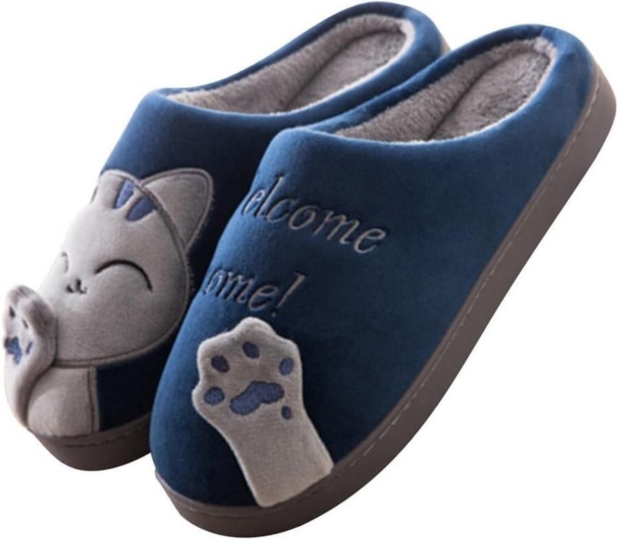 Schattige Katten Pantoffels Binnen Slippers Antislip voor en