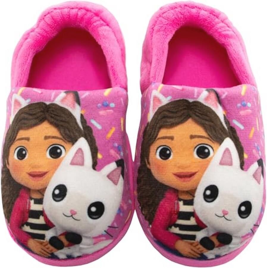 Schattige Meisjes Sloffen met Pandy Paws en Gabby's Poppenhuis Ontwerp