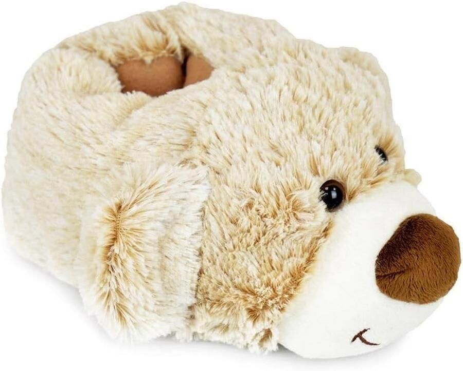 Schattige Pluche Dieren Slabbels voor en Warme Anti-Slip Binnenpantoffels met Zachte Zool