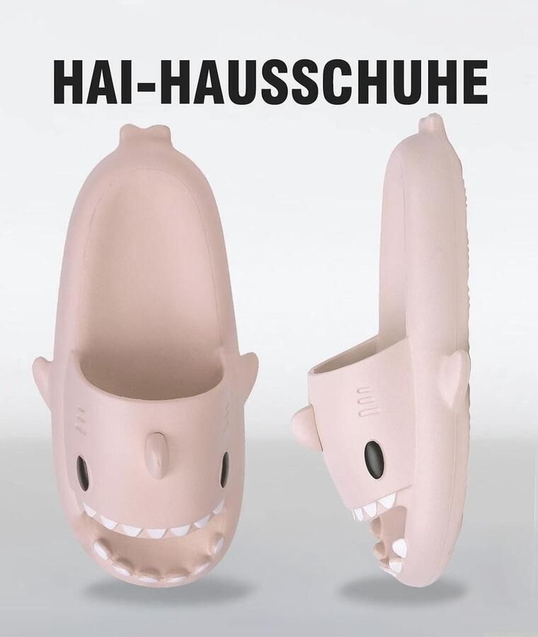 Schattige Shark Slides voor het gezin pantoffels voor kinderen en roze 26 27