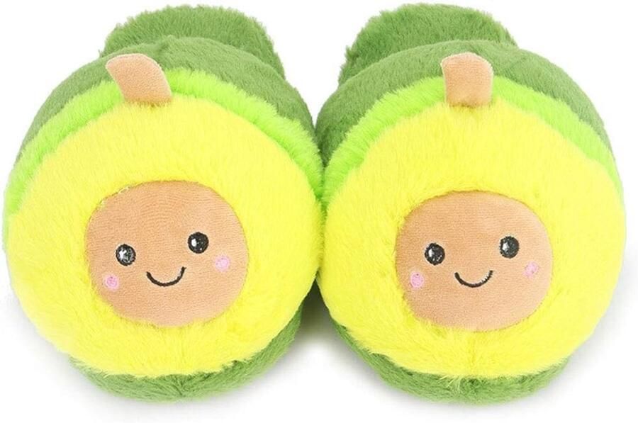 Schattige Warme Winter Slippers met Fruitpatroon Antislip en Comfortabel voor Gezinnen Perfect voor Koude Voeten