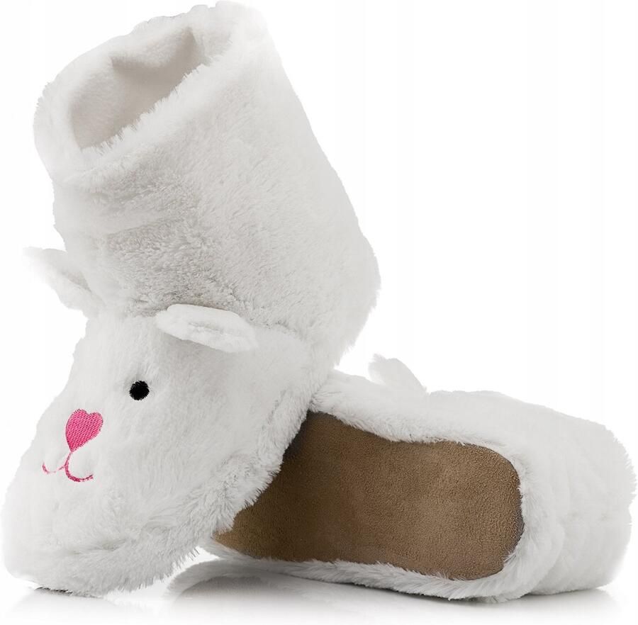 Schattige Witte Hoge Konijn Pantoffels