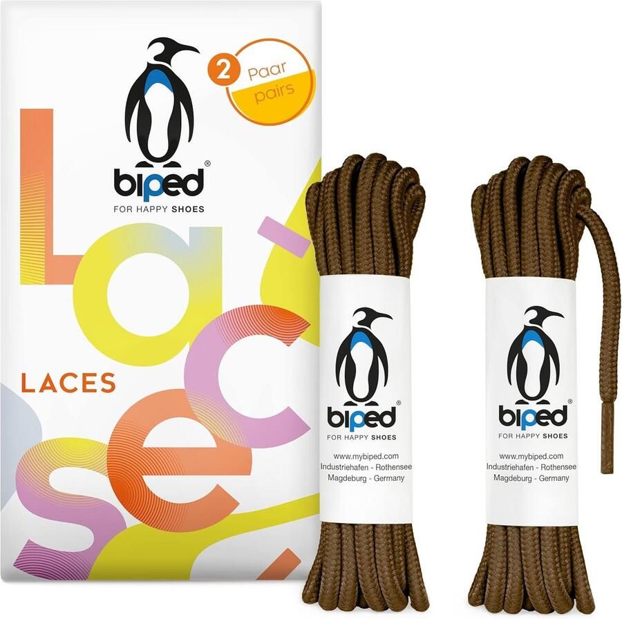 Scheurvaste Ronde Schoenveters voor Leren Schoenen Sneakers en Laarzen 2 Paar
