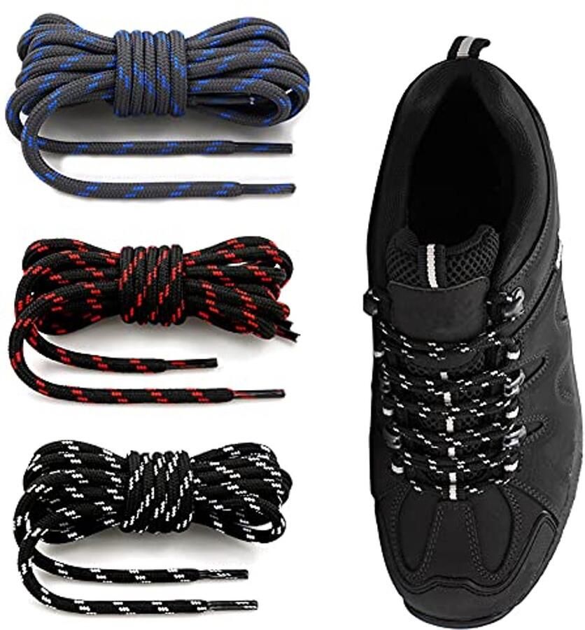 Scheurvaste Ronde Veters voor Werk- en Trekkingschoenen Slijtvast en Wasbaar Ø 4 mm