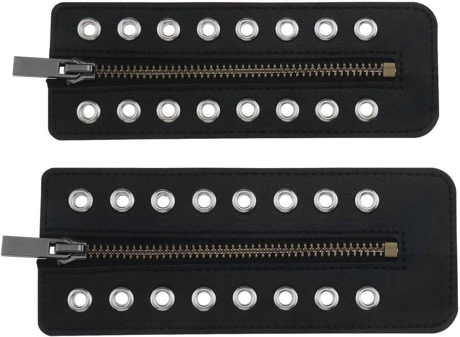 Schnürstiefel Reißverschlusseinsatz Kunstleder met 8 Paar Ösen Voor Winterstiefels en Sportschoenen