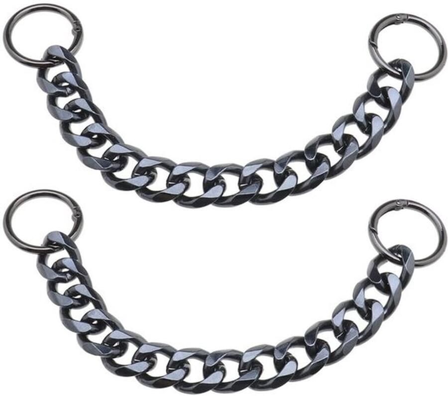 Schoen Charms 2 Stuks Metalen Kettingen DIY Decoratie Accessoires Voor Sandalen Verjaardagsfeest Kerstcadeau Lichtgewicht en Stevig Schoenbedels