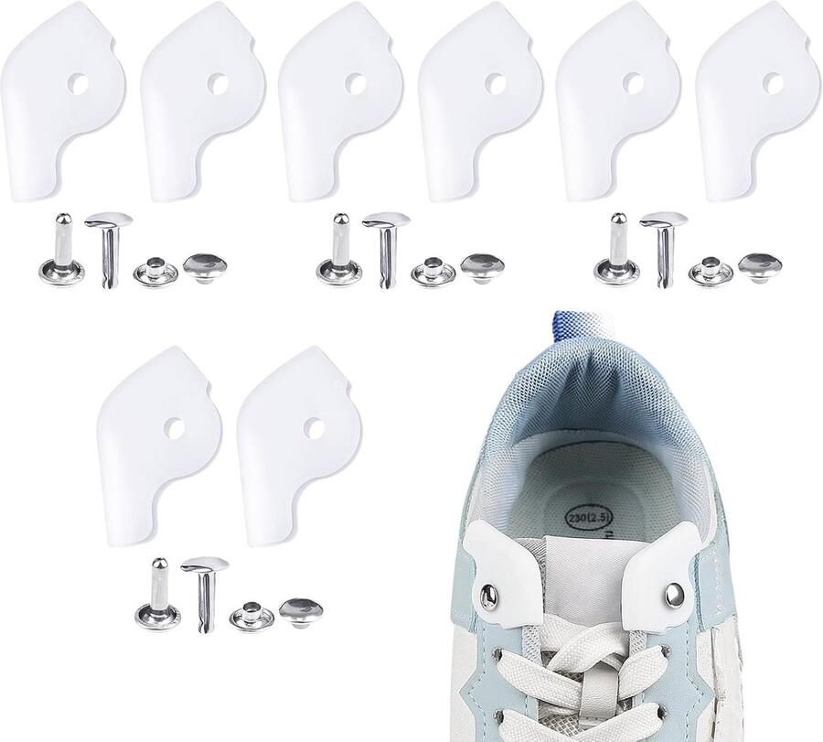 Schoen Reparatie Plaatjes Veterschoen Onderdelen Schoenen Versterken Onzichtbare Versteviging 4 Paren Zwart