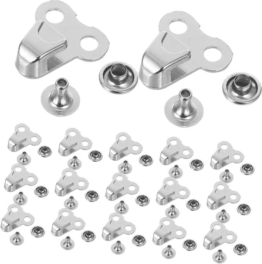 Schoen Reparatie Rivetten Veters Haken Laarzen Herstellen Set van 20 stuks 0.80 x Multicolor
