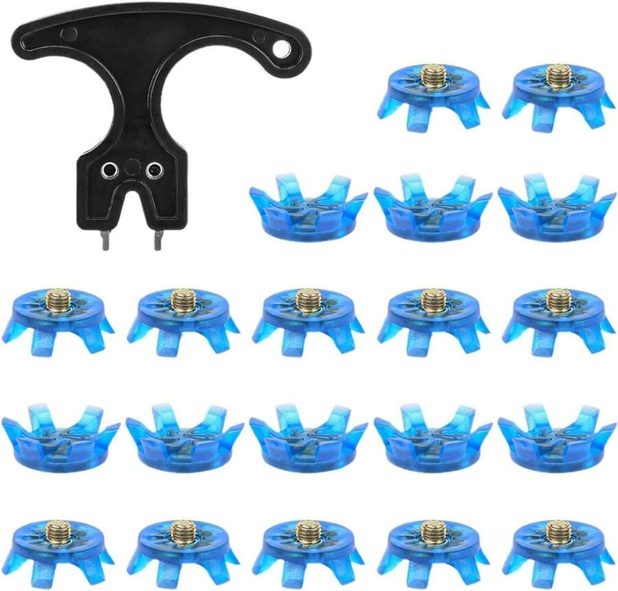 Schoen spikes Vervangende noppen Sport grip 20-delige set 2.8 x Blauw