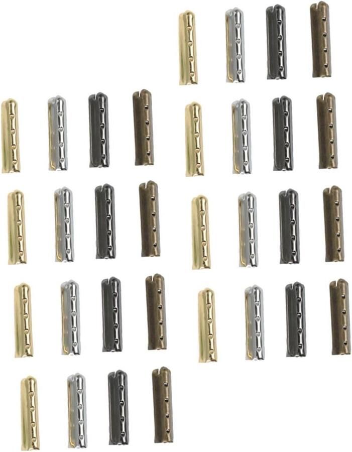Schoen veter tips Veter uiteinden Schoenen repareren Met 4 gaten 100 stuks Assorti